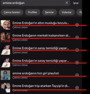 Sahte 'Emine Erdoğan Listesi' Spotify'ın başını yaktı