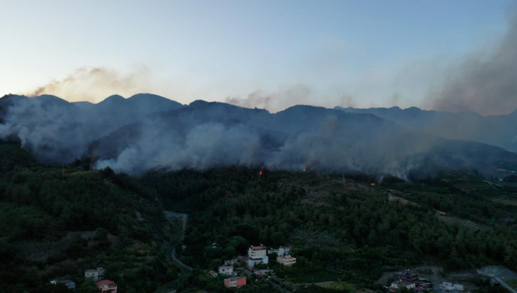 Hatay Dörtyol'daki orman yangınına müdahale sürüyor