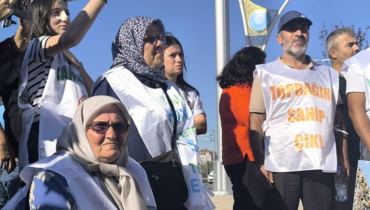 Köylülerden, AKP’li belediye önünde ‘çöp tesisi’ tepkisi