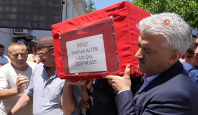 Trafik kazasında hayatını kaybeden Astsubay Emirhan Altın, Kırıkkale’de son yolculuğuna uğurlandı