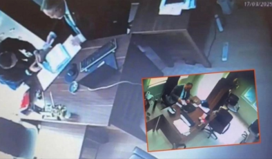 Rüşvet skandalı kameralara yansıdı! Evrak incelerken gizlice para saydılar