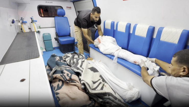 Soykırımcı İsrail, Gazze'nin Han Yunus bölgesine saldırarak 4 Filistinli çocuğu katletti