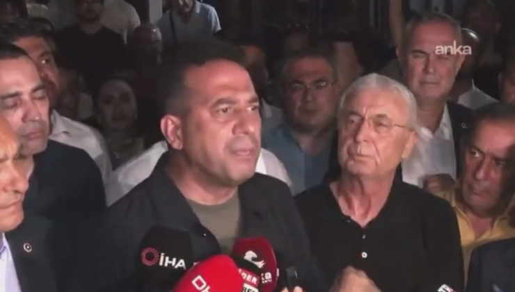 CHP'li Ali Mahir Başarır adliye önünde çileden çıktı: 'Çekin elinizi belediyelerimizin üstünden'