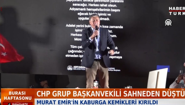 Murat Emir sahneden düştü