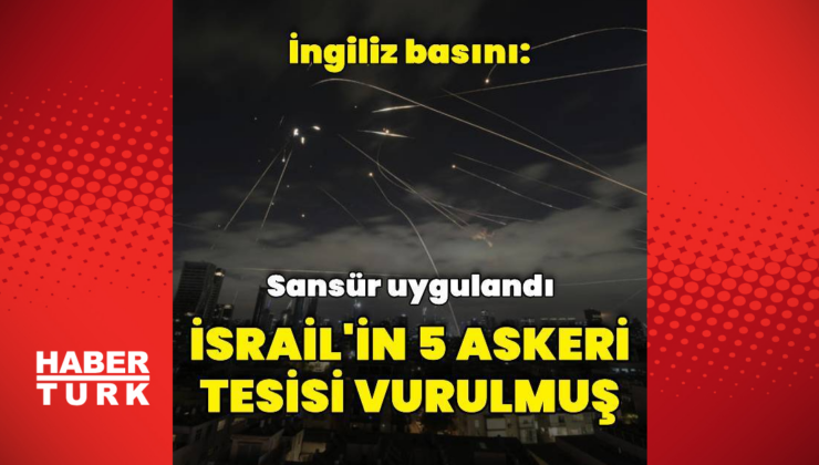 "İran 5 askeri tesisi vurdu"