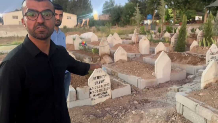 Aileden izin almadan defnedilen cenazeyi başka mezara taşıdılar!