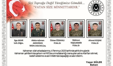 Son dakika… MSB acı haberi duyurdu: Metan gazından 5 asker şehit oldu!