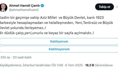 Türkiye Cumhuriyeti’nden maaş alan AKP’nin 'Yeliz’i 'kanlı 1923 darbesi' dedi