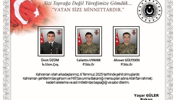 Son dakika… MSB acı haberi açıkladı: Şehit sayısı 12'ye yükseldi