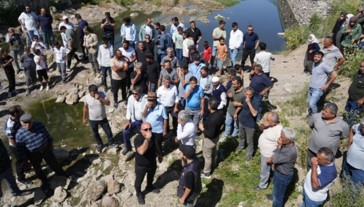 Melendiz'e karışan kanalizasyon tepkisi