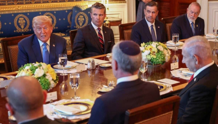 Netanyahu ve Trump, Beyaz Saray'daki yemekte buluştu