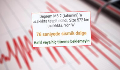 İstanbul'u da sallayan deprem için korkutan bildirim
