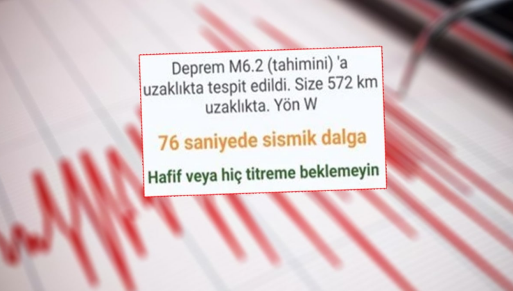İstanbul'u da sallayan deprem için korkutan bildirim