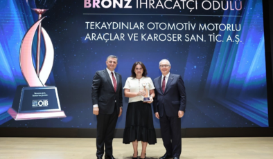 Tekaydınlar Otomotiv’e OİB’den bronz ihracat ödülü