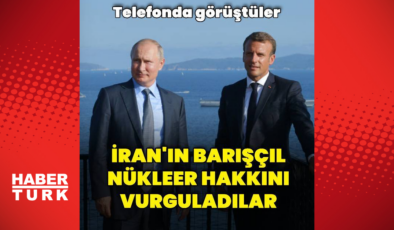 Putin Macron ile görüştü