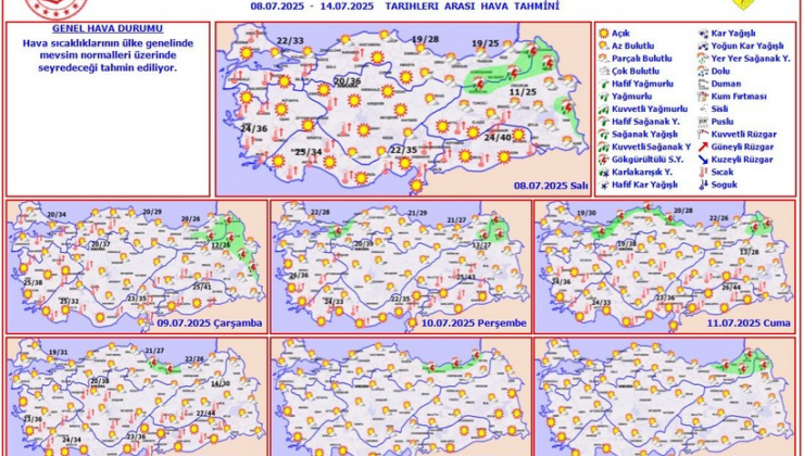 Meteoroloji uyardı! Sıcaklar devam ediyor: Normallerin 4-5 derece üzerinde olacak