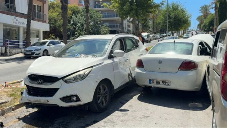 Karşı yöne geçen otomobil ortalığı savaş alanına çevirdi: 5 yaralı