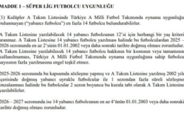TFF yabancı kuralını değiştirdi! Yaş sınırı…