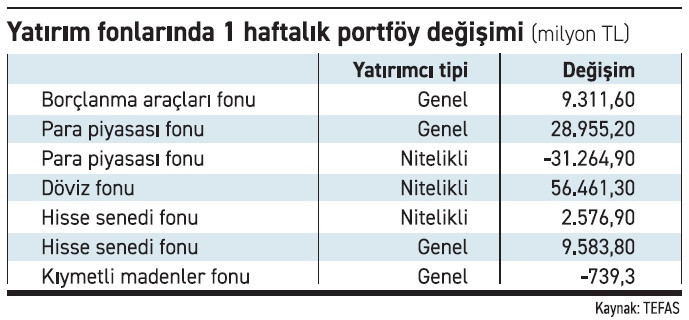Milyoner dövize, genel yatırımcı tahvile yöneldi