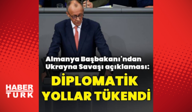 Friedrich Merz: Diplomatik yollar tükendi