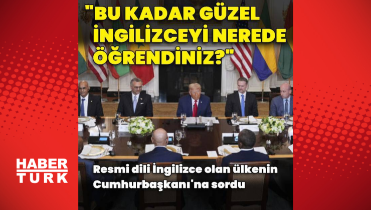 "Bu kadar iyi İngilizceyi nerede öğrendiniz?"