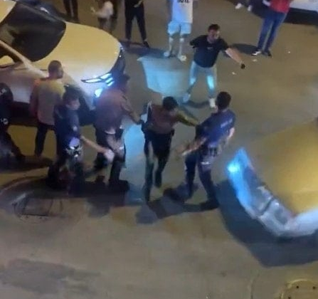 Bursa'da firarinin kaçması için polisleri ezdiler