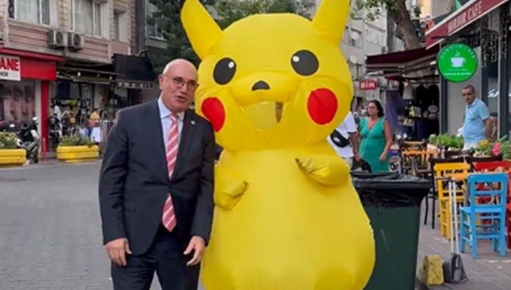 Eylemci Pikachu Saraçhane'ye geri döndü