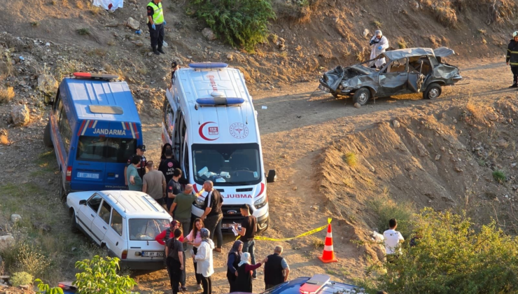 Piknik dönüşü facia! Otomobil uçuruma yuvarlandı, 1 kişi öldü, 7 kişi yaralandı