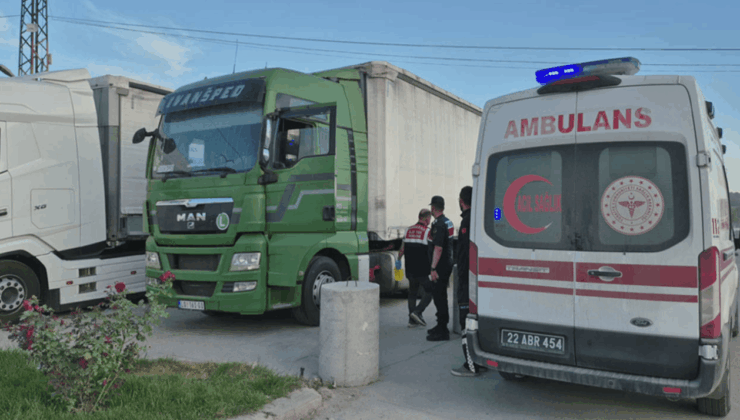 Edirne'de tır sürücüsü aracında ölü bulundu