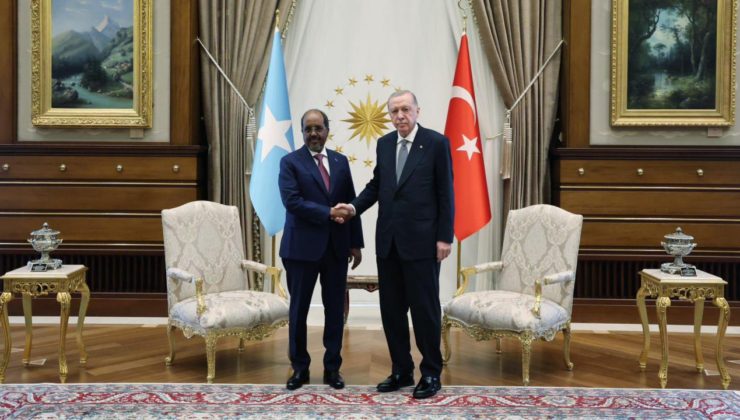Cumhurbaşkanı Erdoğan, Somali Cumhurbaşkanı Mahmud ile görüştü