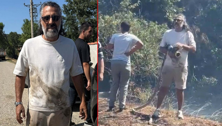 Kurtlar Vadisi'nin 'Abdülhey'i' yangına müdahale ederken ortaya çıktı