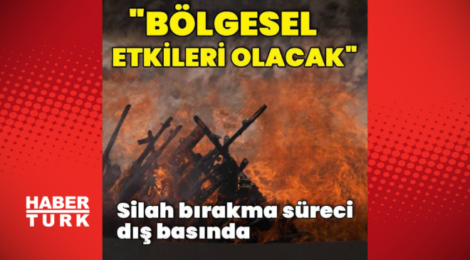 Silah bırakma süreci dış basında