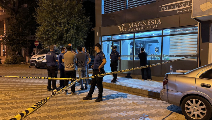 Manisa'da emlak ofisinde silahlı kavga: 1 ölü, 3 yaralı