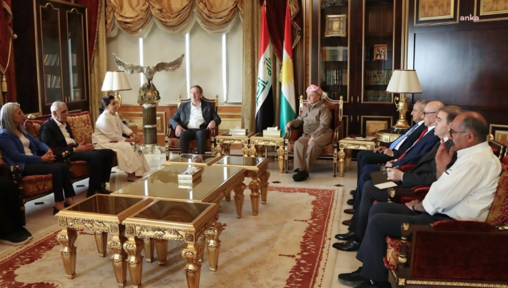 DEM Parti heyeti, Mesut Barzani ile görüştü