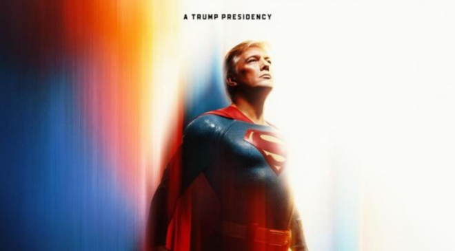 Beyaz Saray, Trump'ı ‘Superman’ olarak paylaştı