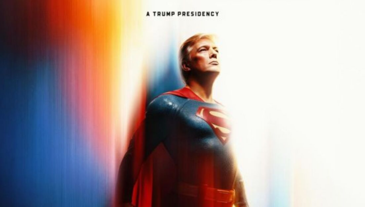Beyaz Saray, Trump'ı ‘Superman’ olarak paylaştı
