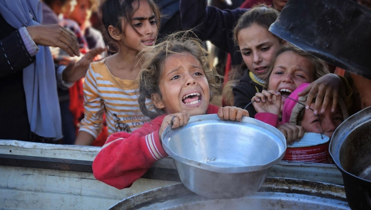 Gazze Şeridi'nde 5 yaş altı 650 bin çocuk açlıkla karşı karşıya