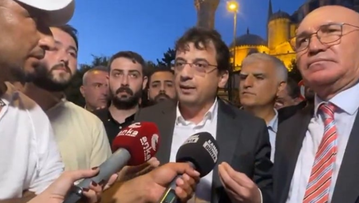 Saraçhane'de gergin anlar! Polisten CHP'li vekile müdahale