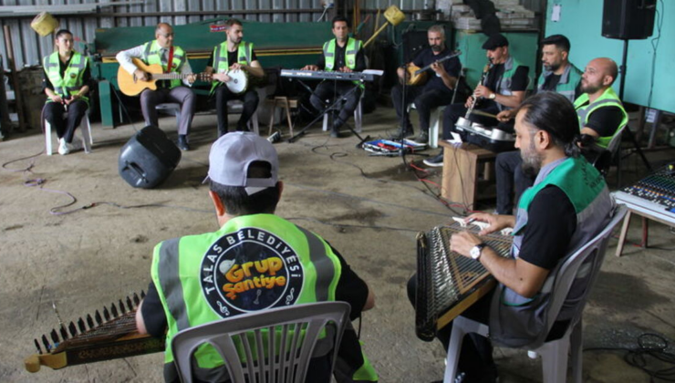 Belediyenin "Grup Şantiye"si konsere hazırlanıyor