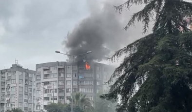 Samsun'da yangın çıkan daire küle döndü