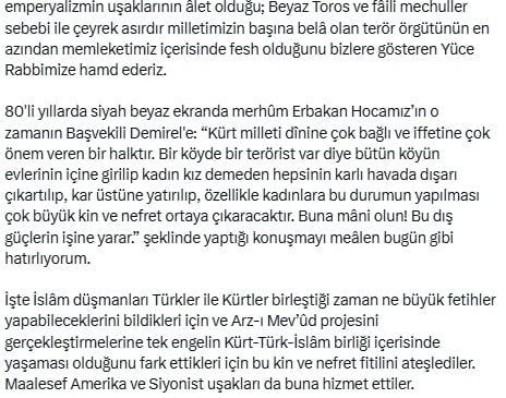 Cübbeli Ahmet'ten Beyaz Toros göndermeli Terörsüz Türkiye mesajı