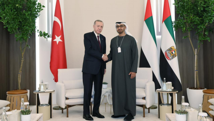 Cumhurbaşkanı Erdoğan BAE Devlet Başkanı Al Nahyan ile görüştü