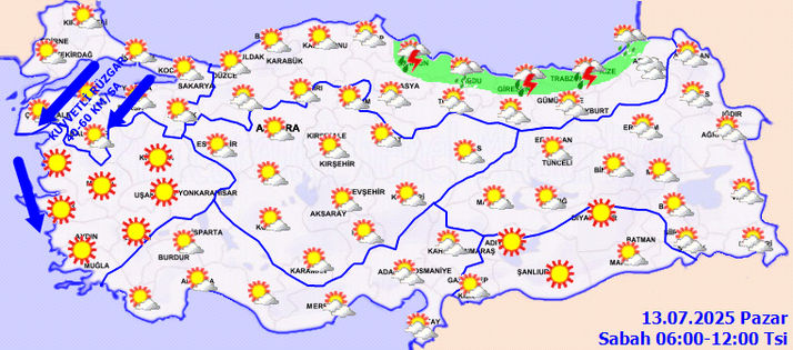 Yağış çok az! Şiddetli rüzgara dikkat!