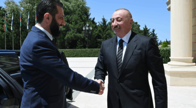 Aliyev ve Şaraa Bakü'de buluştu