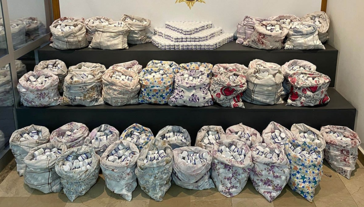 Samsun'da 265 bin sentetik uyuşturucu hap ele geçirildi