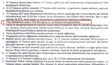 15 Temmuz törenlerinde Atatürk bayrağı krizi! Bakanlıktan açıklama geldi
