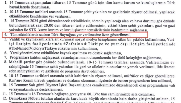 15 Temmuz törenlerinde Atatürk bayrağı krizi! Bakanlıktan açıklama geldi
