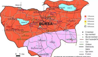 Bursa'da fay var mı, fay hattı geçiyor mu? Bursa deprem risk haritası…