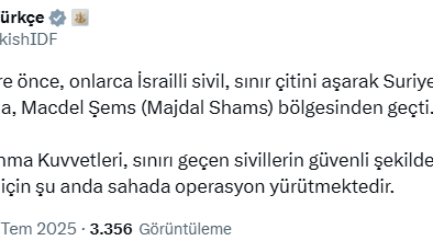 İsrail'den yani operasyon sinyali! 'Onlarca Sivil Suriye Topraklarına Girdi'