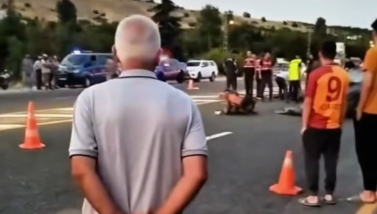 Otomobille çarpışan sürücü can verdi